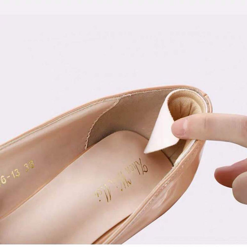 6 Pairs Soft Comfortable Heel Liners Self Adhesive Shoe Insoles Stickers Foot Care Protector (Beige) Beige - BeesActive Australia