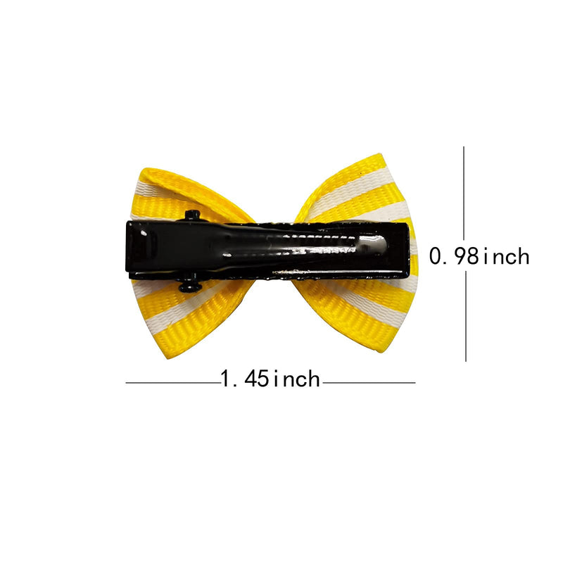 Clip in Dog Bows 60pcs in Box Dog Hair Bows Clips Dog Hair Clips Puppy Yorkie Accessories - BeesActive Australia