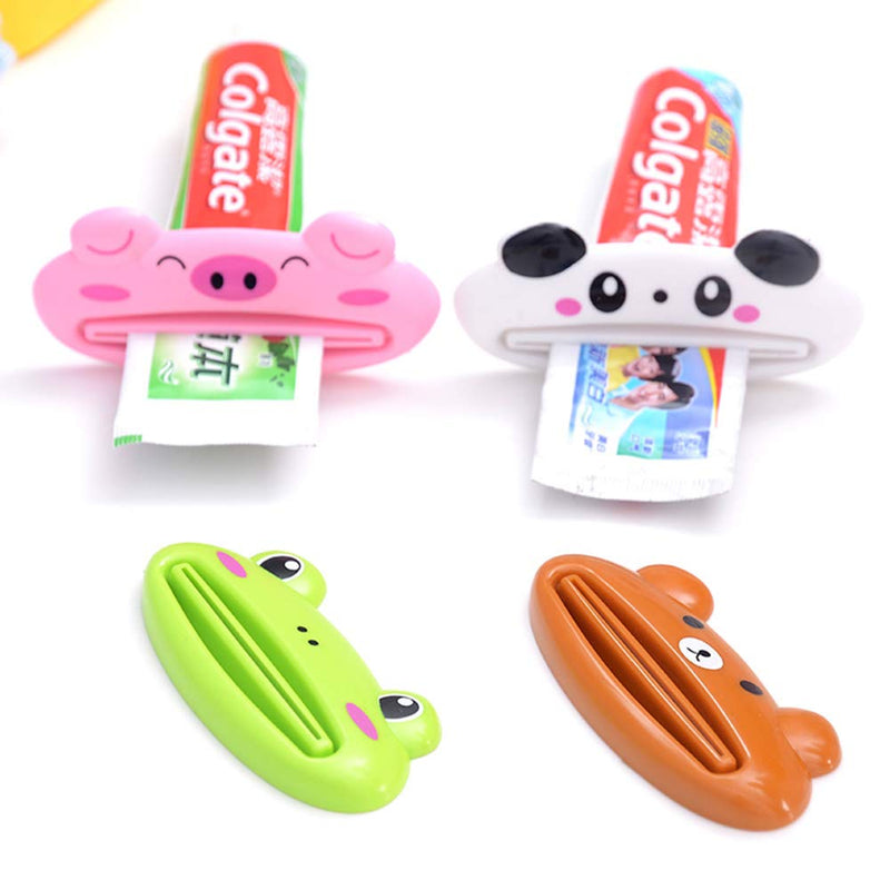 Bathroom Home Tube Squeezer Easy Cartoon Toothpaste Dispenser Rolling Holder 1pc Brown Bear 10 *10*1 - BeesActive Australia