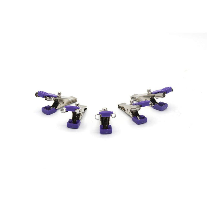 Veterinary EKG/ECG Alligator Electrode Clip Reusable Universal Connection Snap,Set of 5 - BeesActive Australia