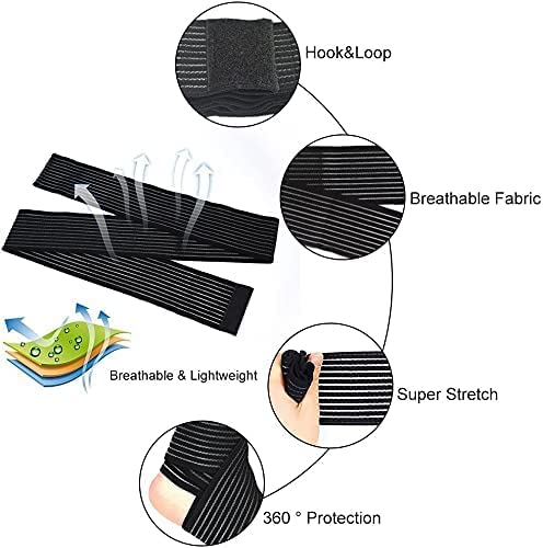 Elastic Lower Leg Calf Compression Support Bandage Sleeve Wrap for Women and Man, Shin Splint Guard for Football Runner, Basketball, Volleyball, Calf Pain Relief, Adjustable Plus Size - BeesActive Australia