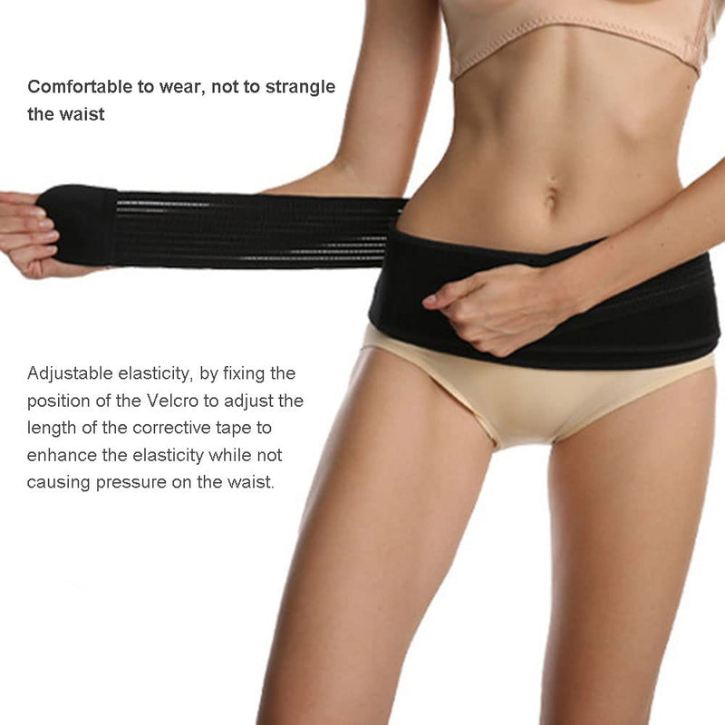DZOZO Sacroiliac SI Joint Hip Belt Sacroiliac Joint Belt Elastic Support Band Anti-Slip Pelvic Lower Back Support Brace Sacroiliac Belt Compression Adjustable Sacroiliac Hip Waist Compression Belt Black-A - BeesActive Australia