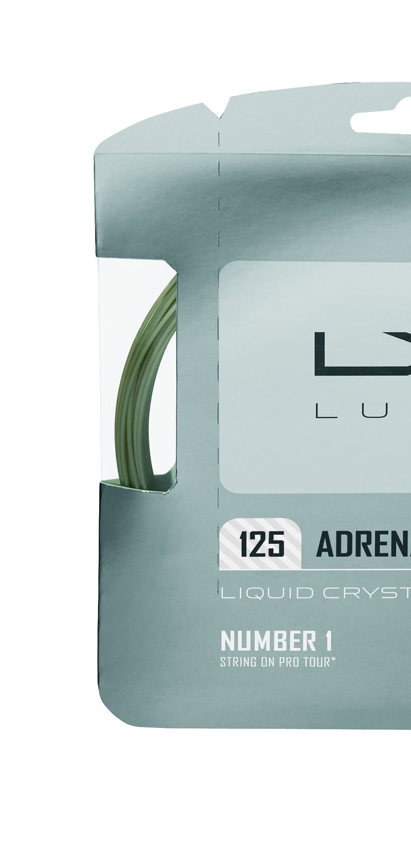 Wilson LUXILON Adrenaline 125 Tennis String, Platinum, 16L-Gauge - BeesActive Australia