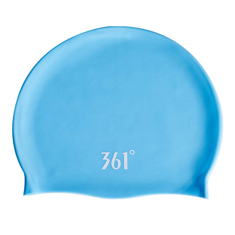 [AUSTRALIA] - 361º Silicone Swim Cap for Men & Women, Waterproof Soft Swimming Caps for Adult & Youth, Keep Hair Dry, 8 Colors blue 2 