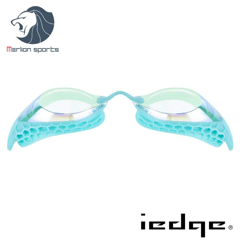 [AUSTRALIA] - iedge Performance & Fitness Swim Goggle - Hydrodynamic Design, Anti-Fog UV Protection for Adults Men Women IE-VG-953 CLEAR/GOLD/GREEN 