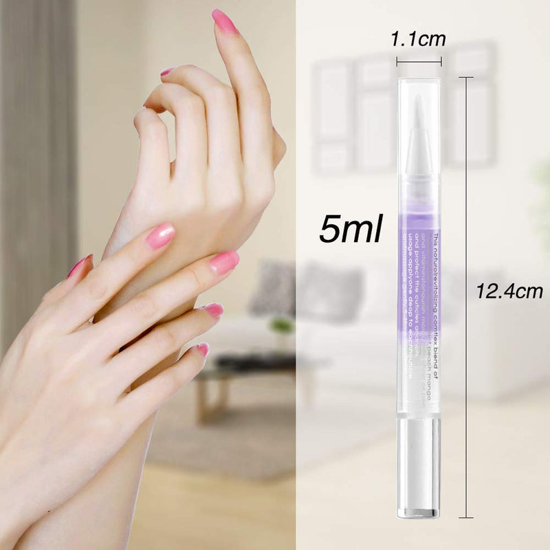 Morovan Nail Cuticle Oil Pen Gel Nail Oil Pen Nail Nourishment Polish With Vitamins Moisturized Gel Nail Polish Repair Pen For Gel Nails A - BeesActive Australia