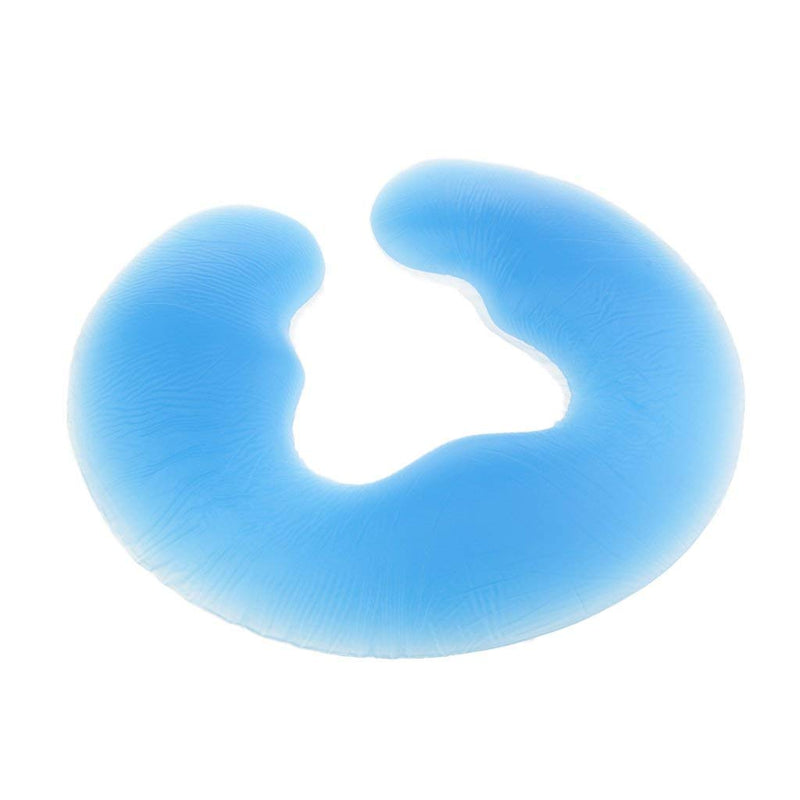SGerste Silicon Spa Pillow Gel Face Pad Facial Rest Body Back Massage Table Bed Spa Beauty Massage Pillow Cushion Cradle - Blue, 27.5 x 25cm - BeesActive Australia