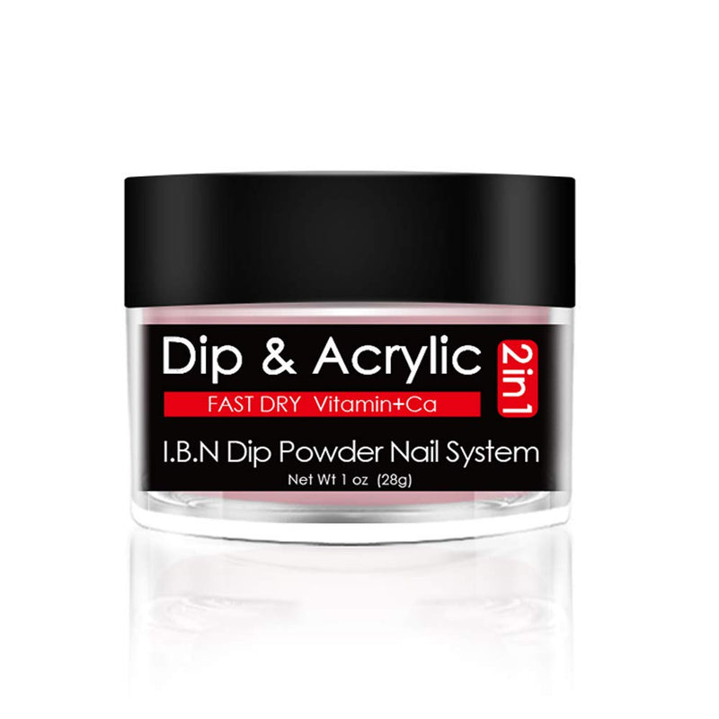 2 In 1 Red Dip Powder & Acrylic Powder (Added Calcium Vitamin) I.B.N Dipping Powder Color 1 Ounce, Non-Toxic & Odor-Free, No Need Nail Lamp Dryer (016) 016 - BeesActive Australia