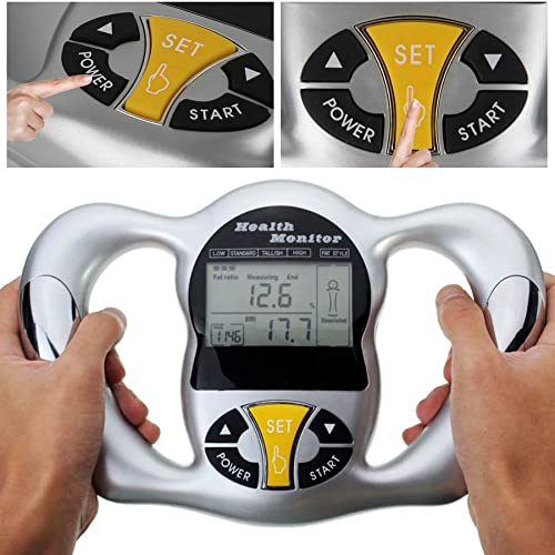Health Monitor - Test Fat Ratio, BMI and Relative Basal Metabolism (23x16cm) - 2xAAA Battery Included - BeesActive Australia