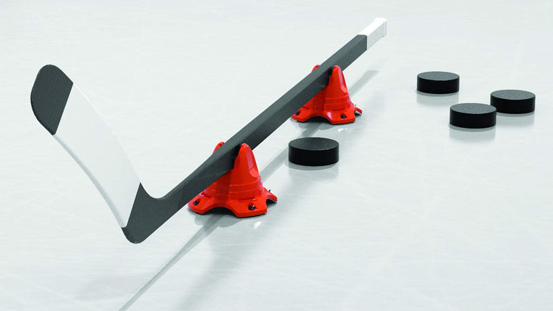 Hockey Dot Underpass-X Training Cones (Set of 4) Hockey Training Aid Uses Spare Stick, PVC- Hockey Stick Handling Aid - Hockey Dryland - Hockey Gift - Build Hockey Skill - BeesActive Australia