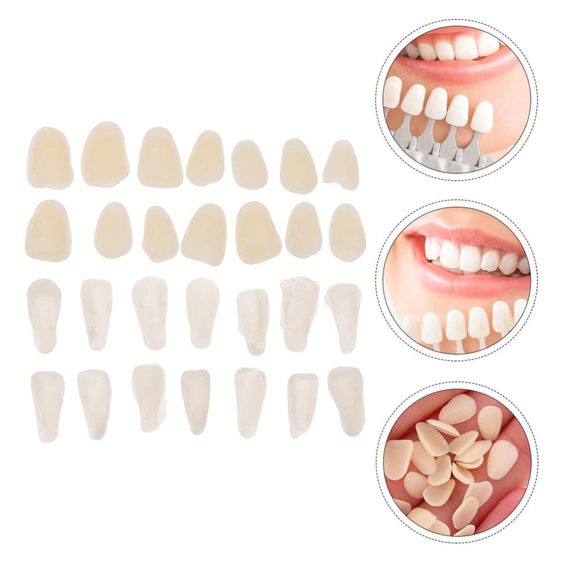 Hemoton 200pcs Teeth Veneers Temporary Tooth Kit Moldable Fake Teeth Resin Teeth Bead Replacementfor Missing Broken Teeth - BeesActive Australia