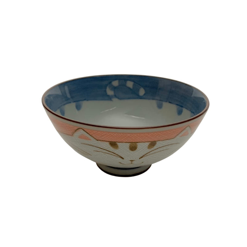 JapanBargain, Japanese Porcelain Bowl Rice Bowl Soup Bowl Made in Japan, Maneki Neko Smiling Cat Pattern (2, Pink) 2 Bowl 4.5-inch - BeesActive Australia