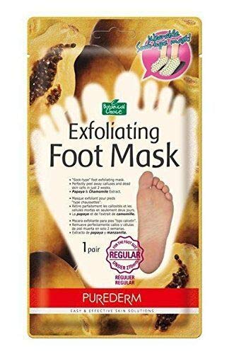 Purederm Exfoliating Foot Mask - Peels Away Calluses and Dead Skin in 2 Weeks! (3 Pack (3 Treatments), Regular) - BeesActive Australia