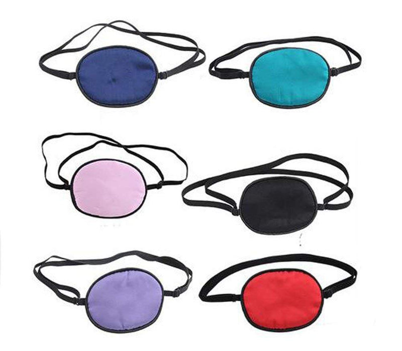 1PCS Kid's Size Pure Silk Eye Patch Strabismus Correction Amblyopia Obscure Astigmatism Training Adjustable Eye Patch Eye Protector with Buckle Portable Eye Patch Strabismus For Children (Purple) Purple - BeesActive Australia