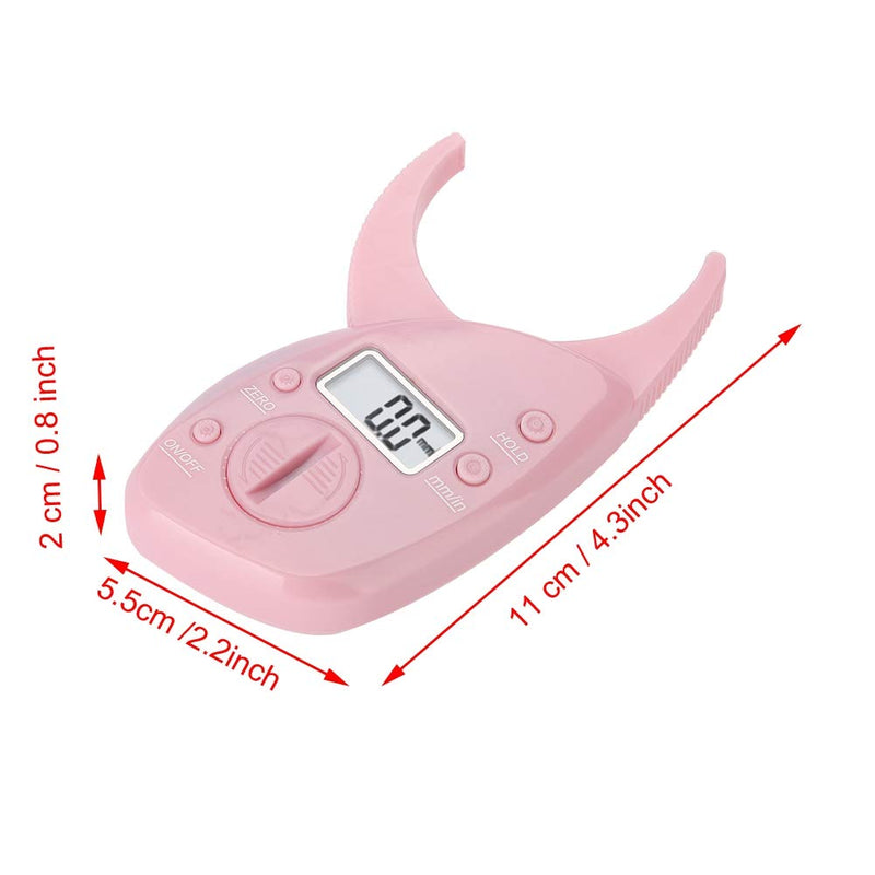Portable Body Fat Measure,Digital Body FatTester,Body Fat Monitors Skinfold Measurement Tester Fat Measuring Caliper (Pink) - BeesActive Australia