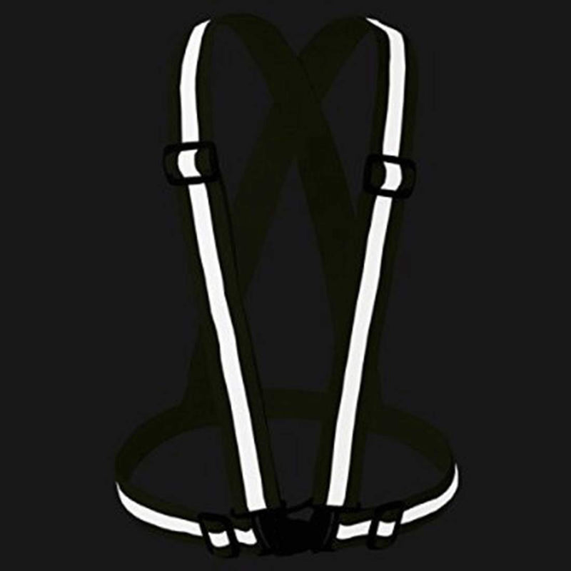 YSSAFE Reflective Running Vest Gear Elastic Adjustable Safety Reflective Vest Straps Belt Jogging Walking Blue 2 Pack - BeesActive Australia