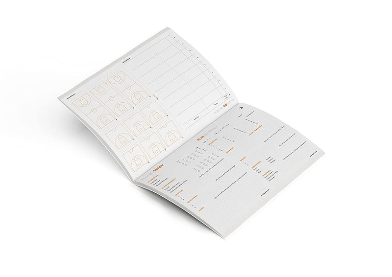 Basketball Coaching Practice Notepad by MVMT sports. | 50p Planner Notebook Journal for Basketball Coaches | Plan and Review Quickly and Easily. - BeesActive Australia