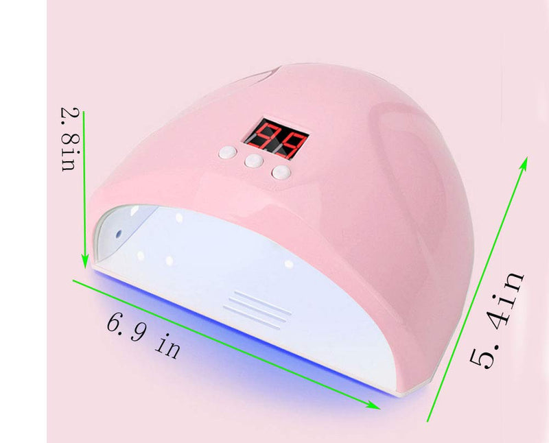 YAOBABBY 36W LED UV Nail Light/Lamp,Nail Dryer 12 Leds Gel Polish with Sensor 60s 60s 90s Timer USB Connector for Fingernail & Toenail Gels - BeesActive Australia