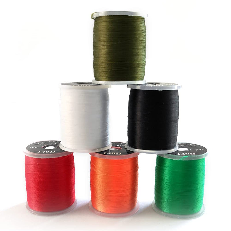 HERCULES Fly Tying Thread Kit, 140D Fly Tying Material Accessories Tie Dry Wet Flies Nymph Streamers, Elastic Fly Tying Wire 6 Colors - BeesActive Australia