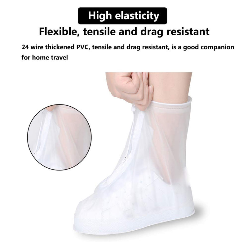 Fnytery Reusable PVC Waterproof Shoe Cover, Transparent Rain and Snow Waterproof Shoe Cover, Suitable for Children, Men and Women Medium - BeesActive Australia