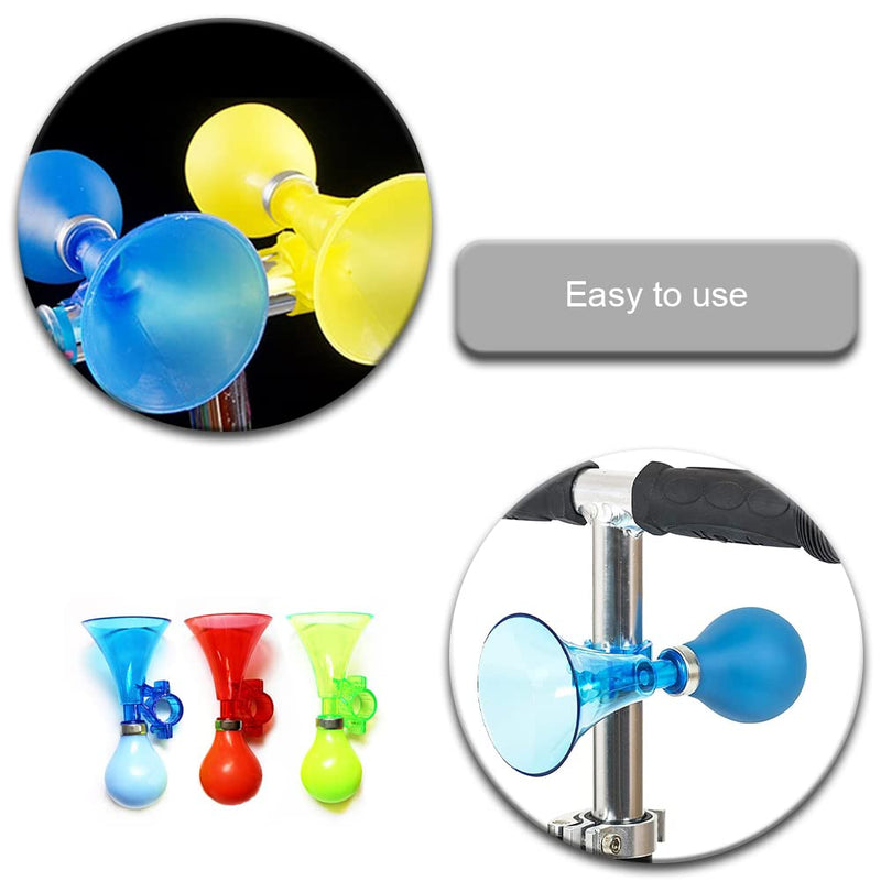 MAFLEN 3 Piece Manually Bike Bugle Loudspeaker Siren Hooter Snail Air Horn Cycle Hooter for Children Bikes - BeesActive Australia