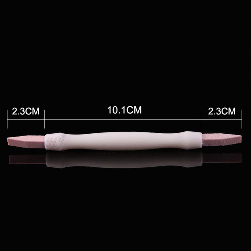 2pcs/set Ways Scrub Stone Nail Files Buffer Manicure Stick Grinding Rod Cuticle Remover Nail Art Manicure Ceramic Trimmer Buffing Pack of 1, HJ-NF022 - BeesActive Australia