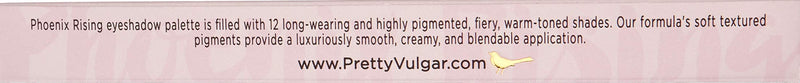 Pretty Vulgar - Throwing Shade Eyeshadow Palette, Clean & Cruelty-Free (Phoenix Rising) - BeesActive Australia