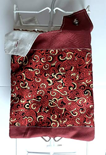 100% Cotton Catheter Night Bag Holder with Handle. Cover for a Catheter Night Bag. Nutex. - BeesActive Australia