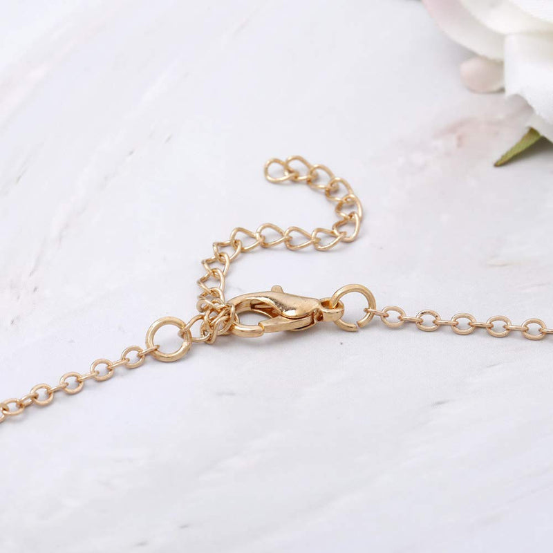 Jovono Boho Heart Pendant Necklace Gold Love Shape Y Necklaces Chains Lover Choker Necklaces Party Jewelry for Women and Girls - BeesActive Australia