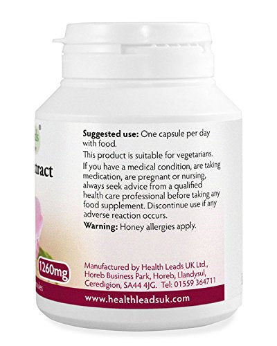 High Strength Royal Jelly Extract 3:1 (4% 10-HDA) 1260mg x 90 Capsules (100% Additive Free) - BeesActive Australia
