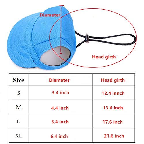 Gogobuddy Dog Hats, 8 Packs Multi-Color Pet Baseball Cap Puppy Sport Hat Outdoor Sunbonnet Cap with Ear Holes and Adjustable Neck Strap for Small Medium Large Dogs and Cats - BeesActive Australia