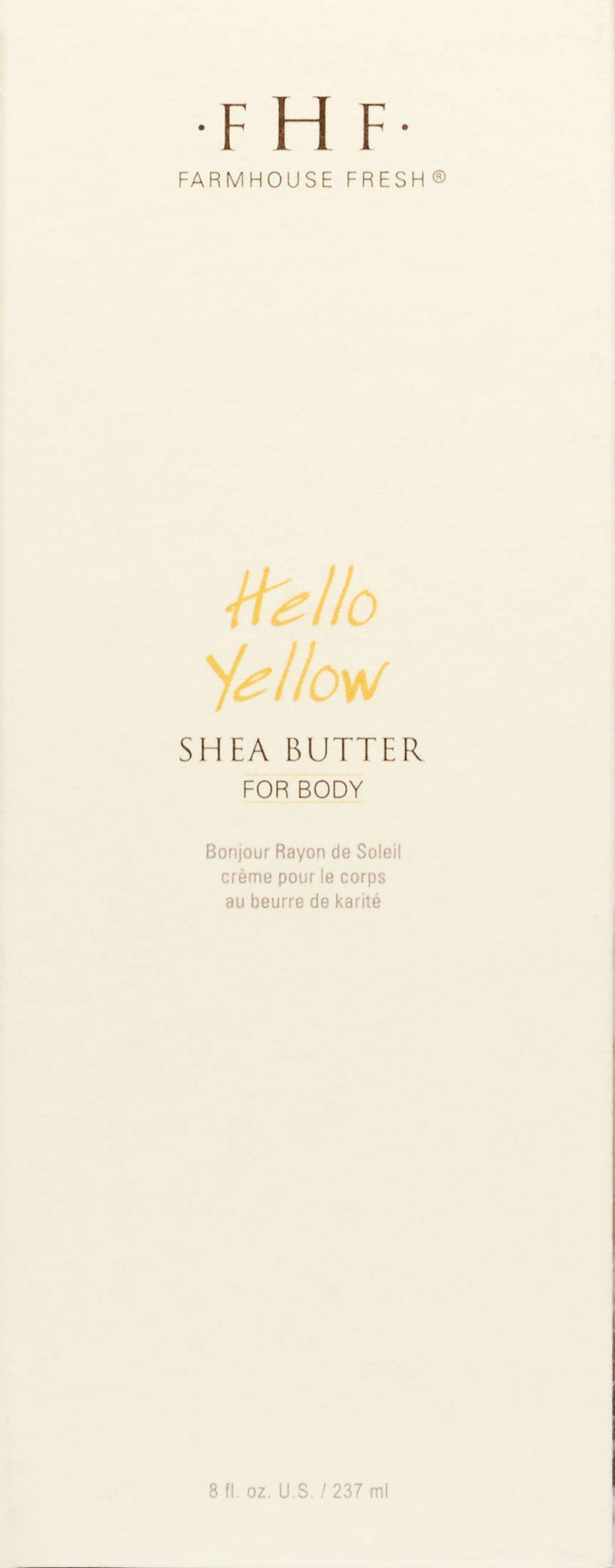 FarmHouse Fresh Hello Yellow Shea Butter, 8 Fl Oz - BeesActive Australia