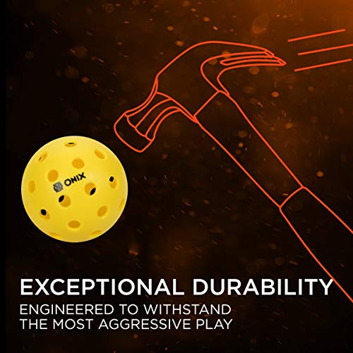Onix Pure 2 Outdoor Pickleball Balls Specifically Designed and Optimized for Pickleball Yellow 6-Pack - BeesActive Australia