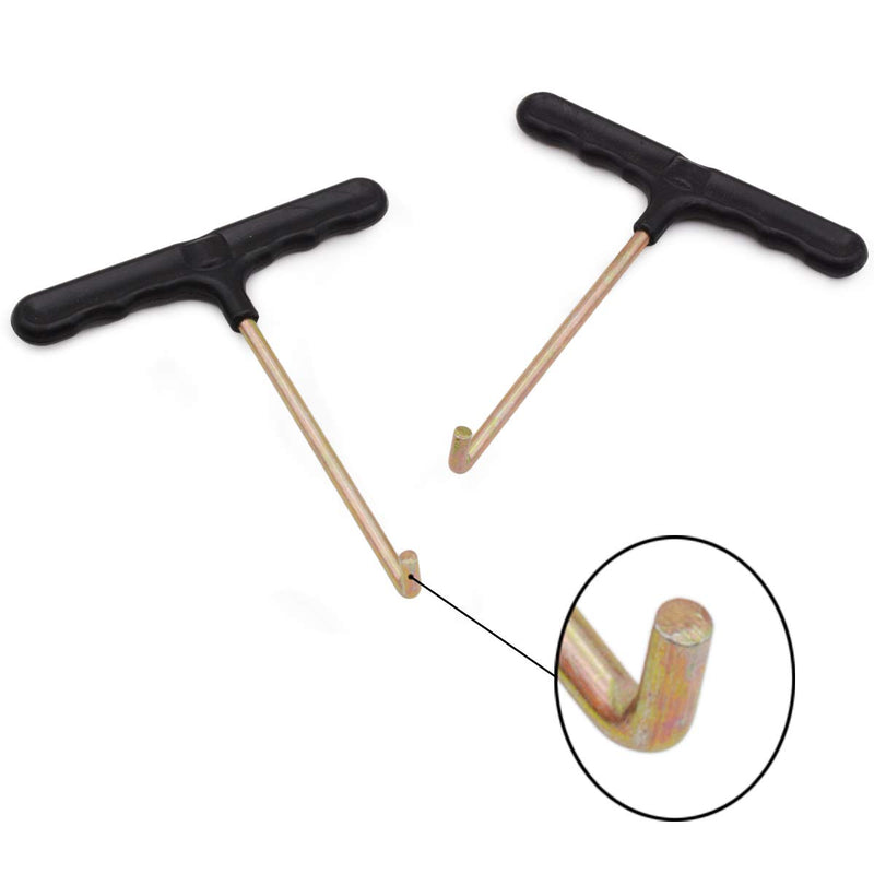 [AUSTRALIA] - Famgee Trampoline Spring Pull Tool Kit Parts Hook Puller for Spring Installation Disassembling 2 Pack (T-Hook) 
