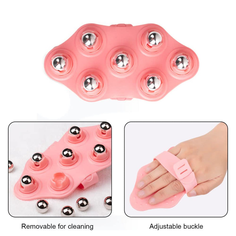 Massage Glove Bead Massage Roller Manual Roller Massager for Full Body Care Deep Tissue Stress Relief and Cellulite Reduction - BeesActive Australia