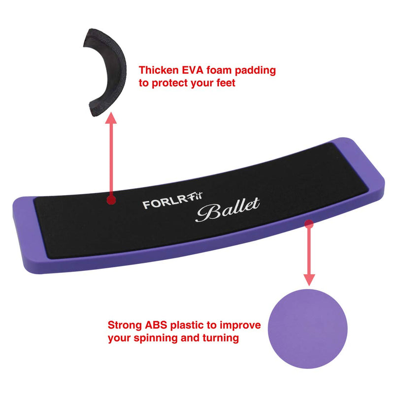 [AUSTRALIA] - FORLRFIT Ballet Turning Board for Dancers-Perfect Ballet Training Equipment,Ballet Spin Board for Dance and Figure Skating-Helps You Improve Turns,Spin,Spotting,Balance and Pirouettes Purple 