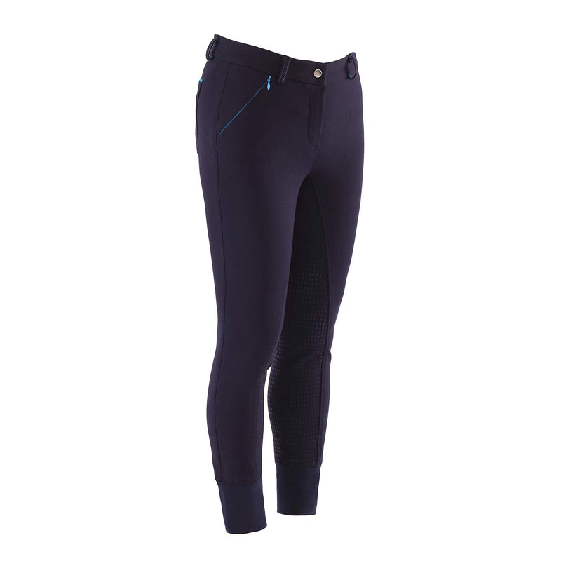 [AUSTRALIA] - HR Farm Women's Performance Full Seat Silicone Grip Breeches Navy 30 