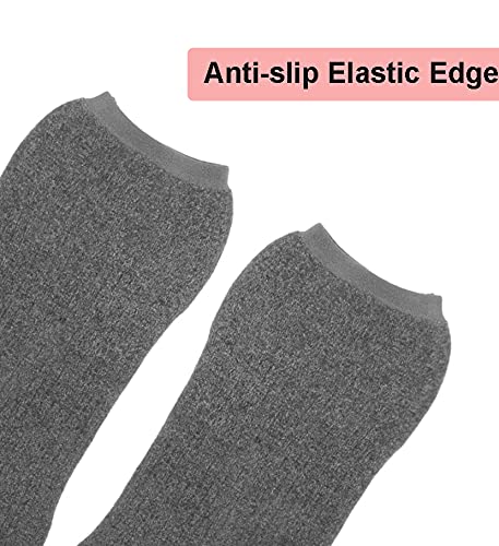 Cashmere Stretchy Knit Knee Warmer Arthritic Knee Sleeve Cosy Night Sleep Knee Wrap Pad Brace Support Band -Knee Pain Relief Warming Knees Braces- Best for Cold Knee,Knee Problems, Elders Gift,Grey,L L suggest weight 60kg-85kg Grey - BeesActive Australia