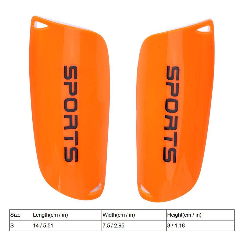 VGEBY 1Pair Shin Guards, Soccer Shinguards Leg Pad Protector for Adults and Youth Orange-S - BeesActive Australia