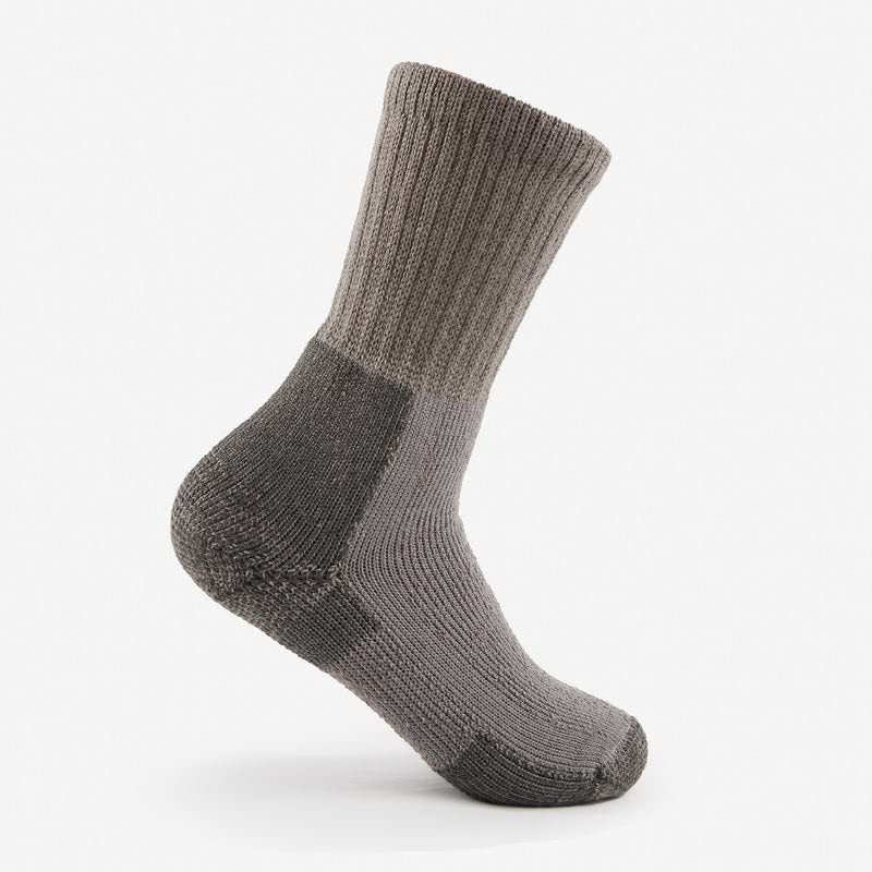 Thorlo KX Men's Thick Cushion Hiking Crew Socks Medium Pewter (1 Pair) - BeesActive Australia