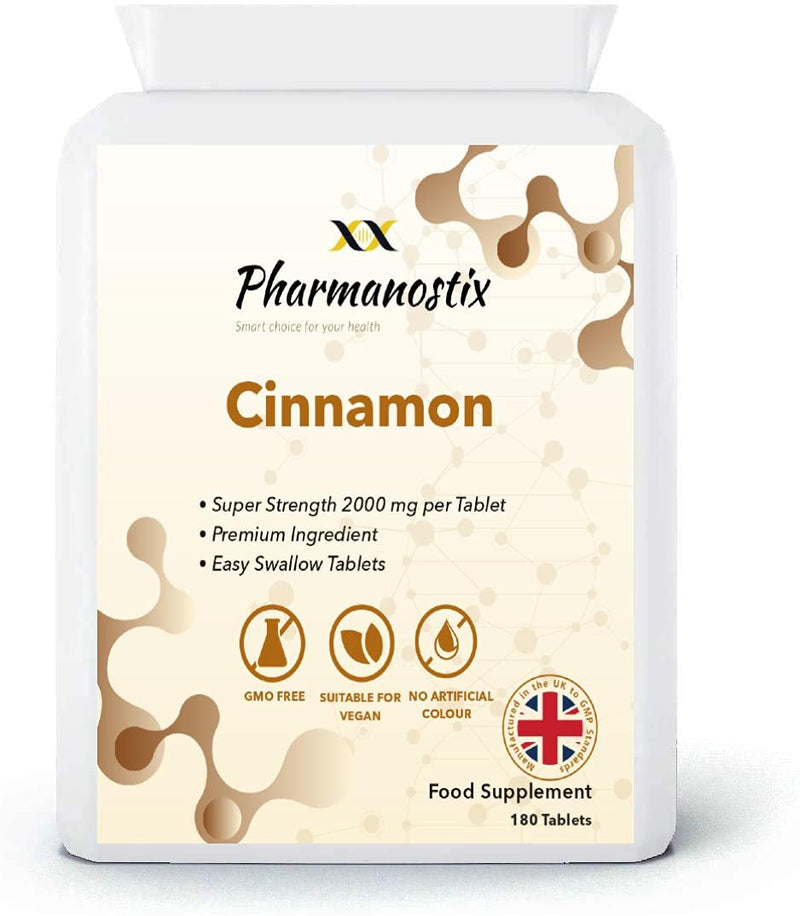 Best Naturals Cinnamon 2000mg 180 Tablets UK Made. Pharmaceutical Grade Support Sugar Metabolism, Diet Control Support - BeesActive Australia