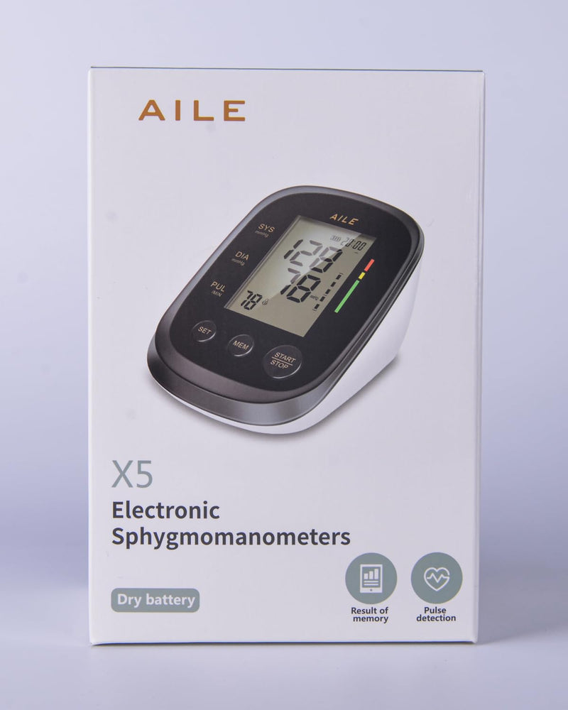 [2023] AILE Blood Pressure Monitor CE Approved UK Blood-Pressure Monitor Accurate, Reliable Blood Pressure Monitors Upper Arm Blood Pressure Machine (Blood Pressure Cuff 8.7”-16.5”), 2 * 99 Memory Black - BeesActive Australia