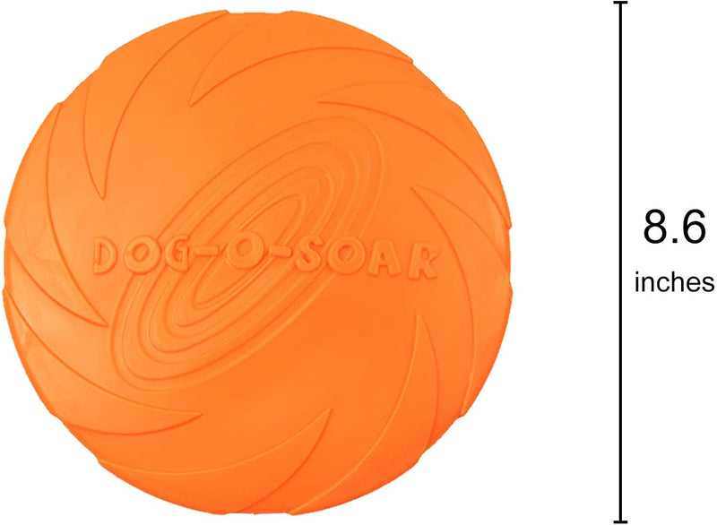 3 Pack Dog Flying Disc Floating Dog Toys, Durable Dog Training Toy Nature Rubber Flying Saucer for Outdoor Pool Water Large - BeesActive Australia