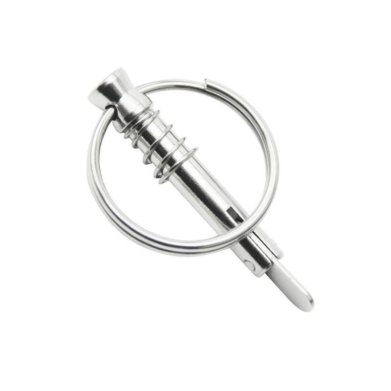 Leadrise 4 PCS 316 Stainless Steel Quick Release Pin Boat Pins w/Drop Cam & Spring 1/4" x 1" Grip Lanyard,Usable Length 1", Bimini Top Pin, Marine Hardware - BeesActive Australia