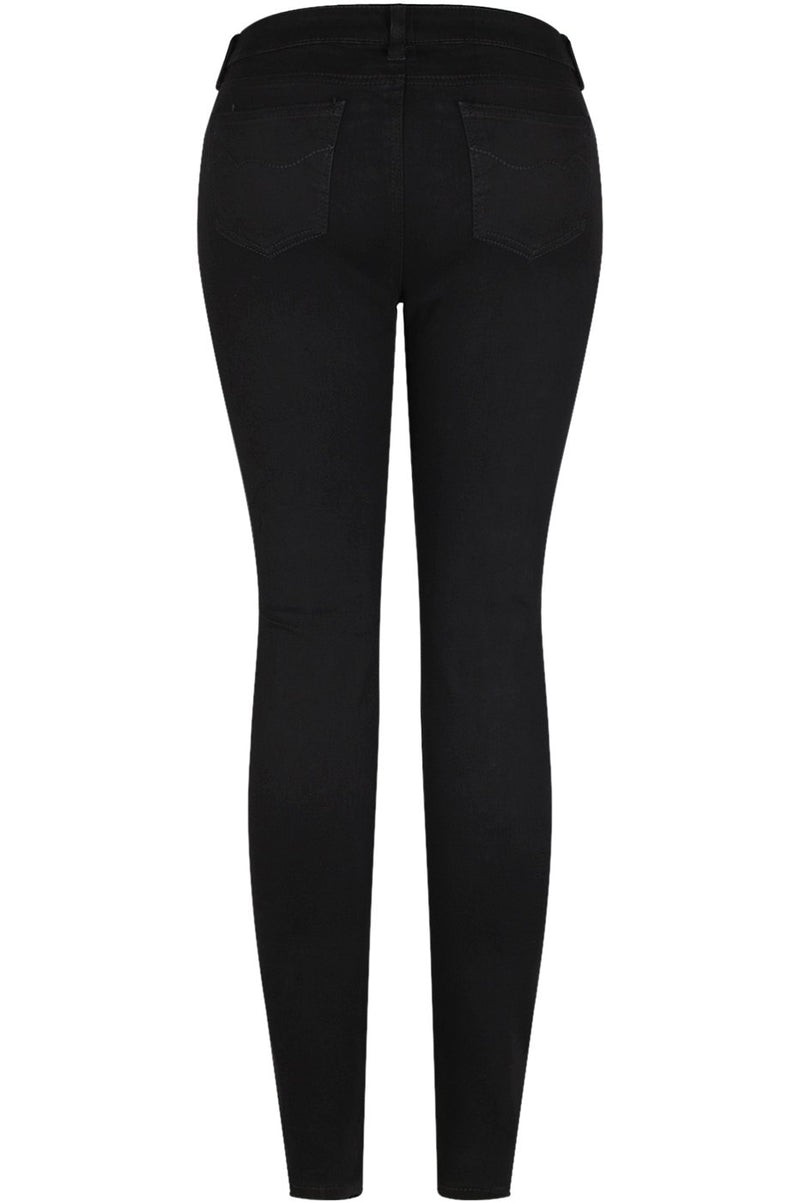 [AUSTRALIA] - 2LUV Women's Trendy Colored Distressed Skinny Jeans 9 Black24 