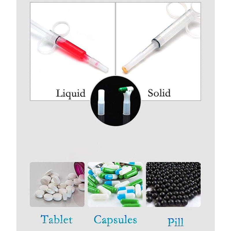 Pet Medicine Feeder Liquid Oral Syringe Milk Nursing Bottles Syringe Soft Tip Plastic Pet Medical Feeding Tool for Dog Puppy Cat Kitten White - BeesActive Australia