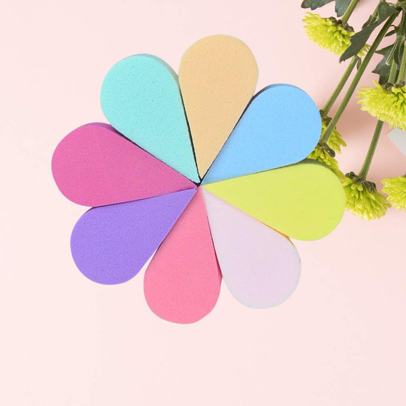Healifty 8pcs Face Paint Sponges Soft Dual Use Petal Shape Reusable Facial Pads for Makeup & Cleaning - BeesActive Australia