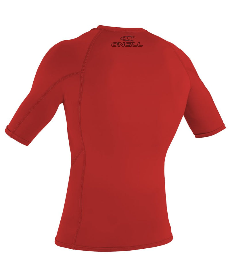 [AUSTRALIA] - O'Neill Wetsuits Boys' O'neill Youth Basic Skins UPF 50+ Short Sleeve Sun Shirt 14 Red 