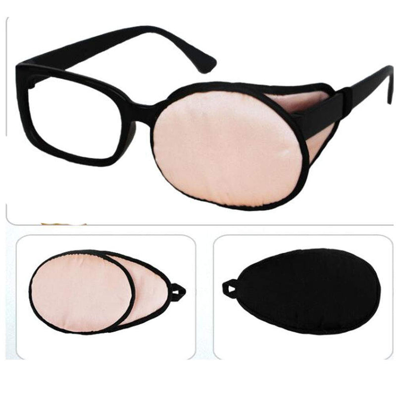 Adult/Kids Protect Eyes Silk Glasses Eye Mask Amblyopia Strabismus Lazy Eye Patches(Champagne) - BeesActive Australia