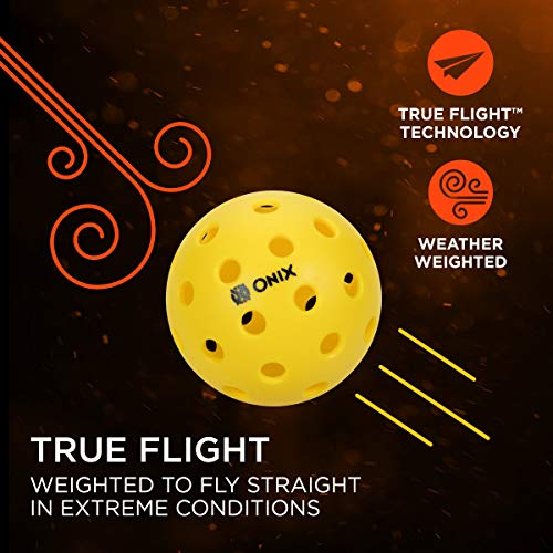 Onix Pure 2 Outdoor Pickleball Balls Specifically Designed and Optimized for Pickleball Yellow 6-Pack - BeesActive Australia